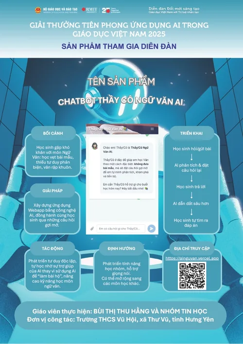Chatbot Thầy/cô Ngữ văn AI - Trợ lý học tập thông minh môn Ngữ Văn