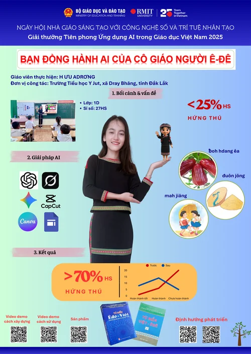 BẠN ĐỒNG HÀNH AI CỦA CÔ GIÁO NGƯỜI Ê-ĐÊ
