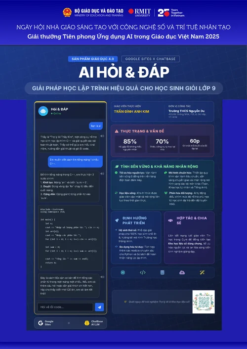 AI HỎI & ĐÁP – GIẢI PHÁP HỌC LẬP TRÌNH HIỆU QUẢ CHO HỌC SINH GIỎI LỚP 9